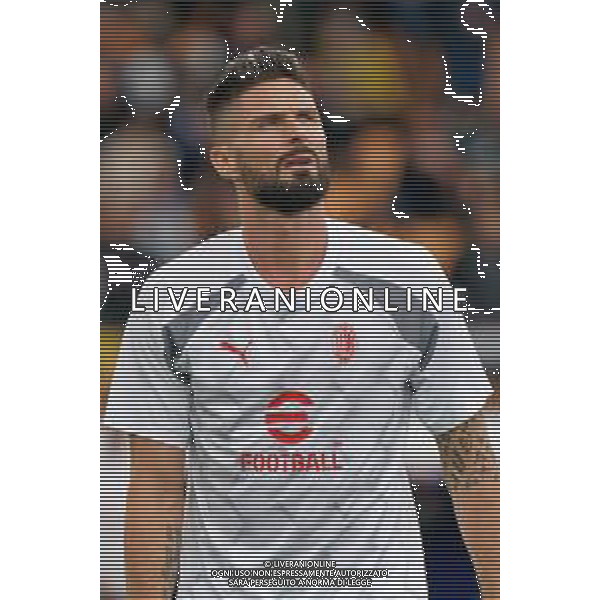 Olivier Giroud of AC Milan during the Italian soccer Serie A match US Lecce vs AC Milan on November 10, 2023 at Via del Mare Stadium in Lecce, Italy. Photo by Emmanuele Mastrodonato/ag. Aldo Liverani sas/AGENZIA ALDO LIVERANI SAS