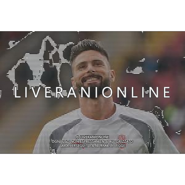 Olivier Giroud of AC Milan during the Italian soccer Serie A match US Lecce vs AC Milan on November 10, 2023 at Via del Mare Stadium in Lecce, Italy. Photo by Emmanuele Mastrodonato/ag. Aldo Liverani sas/AGENZIA ALDO LIVERANI SAS