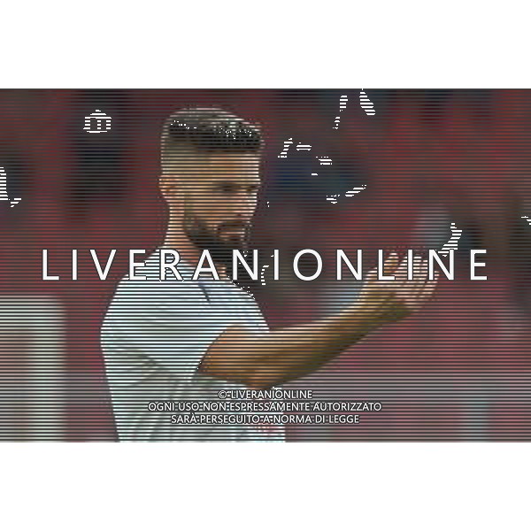 Olivier Giroud of AC Milan during the Italian soccer Serie A match US Lecce vs AC Milan on November 10, 2023 at Via del Mare Stadium in Lecce, Italy. Photo by Emmanuele Mastrodonato/ag. Aldo Liverani sas/AGENZIA ALDO LIVERANI SAS