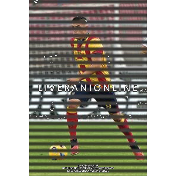 Nikola Krstovic of US Lecce during the Italian soccer Serie A match US Lecce vs AC Milan on November 10, 2023 at Via del Mare Stadium in Lecce, Italy. Photo by Emmanuele Mastrodonato/ag. Aldo Liverani sas/AGENZIA ALDO LIVERANI SAS