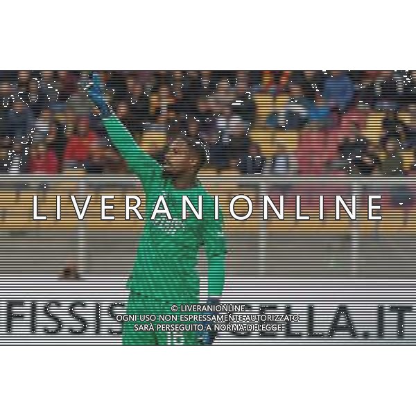 Mike Maignan of AC Milan during the Italian soccer Serie A match US Lecce vs AC Milan on November 10, 2023 at Via del Mare Stadium in Lecce, Italy. Photo by Emmanuele Mastrodonato/ag. Aldo Liverani sas/AGENZIA ALDO LIVERANI SAS