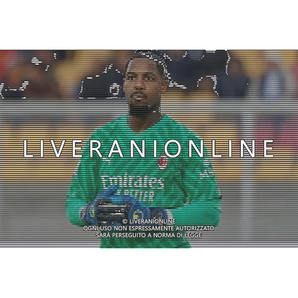 Mike Maignan of AC Milan during the Italian soccer Serie A match US Lecce vs AC Milan on November 10, 2023 at Via del Mare Stadium in Lecce, Italy. Photo by Emmanuele Mastrodonato/ag. Aldo Liverani sas/AGENZIA ALDO LIVERANI SAS
