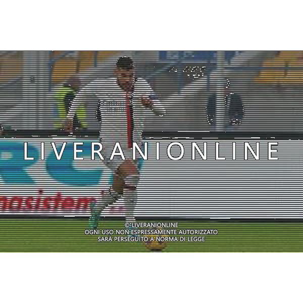 Theo Hernandez of AC Milan during the Italian soccer Serie A match US Lecce vs AC Milan on November 10, 2023 at Via del Mare Stadium in Lecce, Italy. Photo by Emmanuele Mastrodonato/ag. Aldo Liverani sas/AGENZIA ALDO LIVERANI SAS