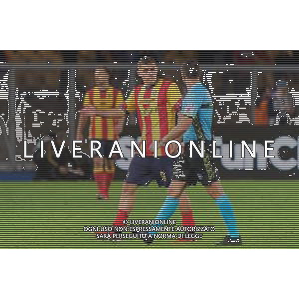 Nikola Krstovic of US Lecce and the referee Rosario Abisso of Palermo during the Italian soccer Serie A match US Lecce vs AC Milan on November 10, 2023 at Via del Mare Stadium in Lecce, Italy. Photo by Emmanuele Mastrodonato/ag. Aldo Liverani sas/AGENZIA ALDO LIVERANI SAS