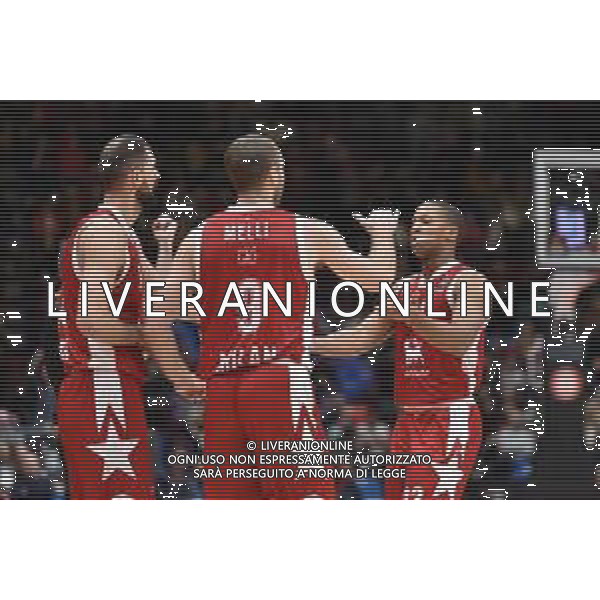 TVRG EA7 Emporio Armani Milano vs Anadolu Efes Istanbul nella foto esultanza Olimpia Milano Assago (MI) 16-11-2023 Mediolanum Forum Turkish Airlines Euroleague 9a giornata regular season foto Roberto Garavaglia/ag. Aldo Liverani sas