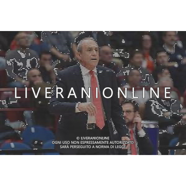 TVRG EA7 Emporio Armani Milano vs Anadolu Efes Istanbul nella foto Ettore Messina allenatore Olimpia Milano Assago (MI) 16-11-2023 Mediolanum Forum Turkish Airlines Euroleague 9a giornata regular season foto Roberto Garavaglia/ag. Aldo Liverani sas