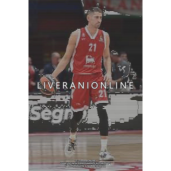 TVRG EA7 Emporio Armani Milano vs Anadolu Efes Istanbul nella foto Diego Flaccadori (Olimpia Milano) Assago (MI) 16-11-2023 Mediolanum Forum Turkish Airlines Euroleague 9a giornata regular season foto Roberto Garavaglia/ag. Aldo Liverani sas