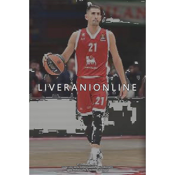TVRG EA7 Emporio Armani Milano vs Anadolu Efes Istanbul nella foto Diego Flaccadori (Olimpia Milano) Assago (MI) 16-11-2023 Mediolanum Forum Turkish Airlines Euroleague 9a giornata regular season foto Roberto Garavaglia/ag. Aldo Liverani sas