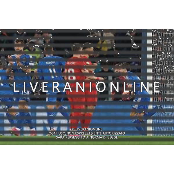 Matteo Darmian of Italy celebrates after scoring a goal during the UEFA EURO 2024 European qualifier match between Italy and North Macedonia at Stadio Olimpico on November 17, 2023 in Rome, Italy. Photo by Emmanuele Mastrodonato/ag. Aldo Liverani sas/AGENZIA ALDO LIVERANI SAS