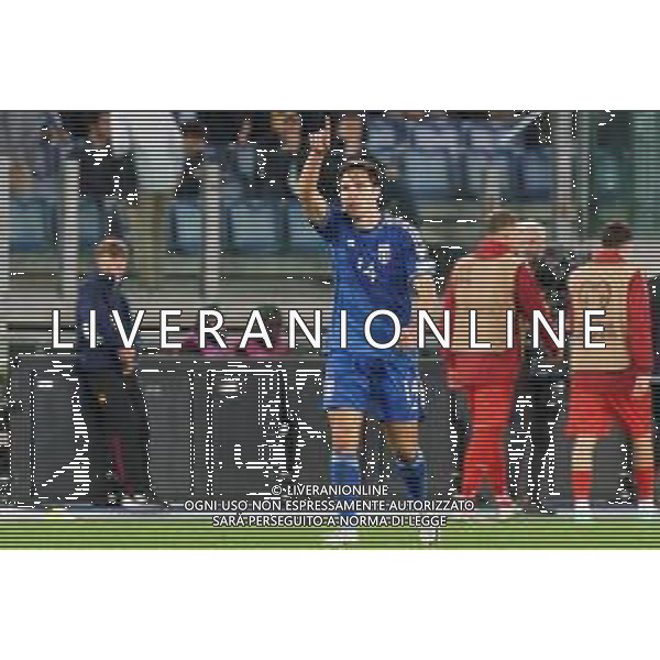 Federico Chiesa of Italy celebrates after scoring a goal during the UEFA EURO 2024 European qualifier match between Italy and North Macedonia at Stadio Olimpico on November 17, 2023 in Rome, Italy. Photo by Emmanuele Mastrodonato/ag. Aldo Liverani sas/AGENZIA ALDO LIVERANI SAS