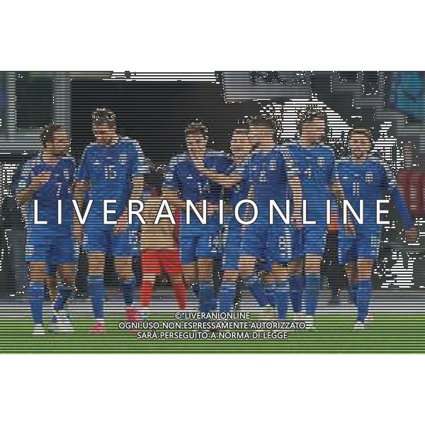 Federico Chiesa of Italy celebrates after scoring a goal with teammates during the UEFA EURO 2024 European qualifier match between Italy and North Macedonia at Stadio Olimpico on November 17, 2023 in Rome, Italy. Photo by Emmanuele Mastrodonato/ag. Aldo Liverani sas/AGENZIA ALDO LIVERANI SAS