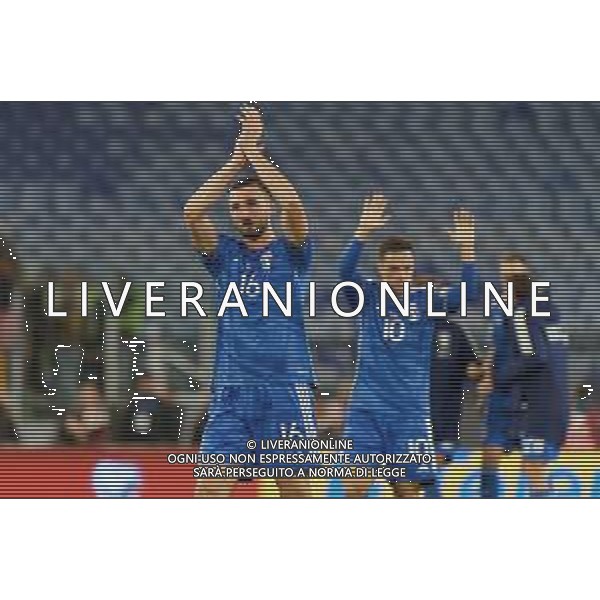 Bryan Cristante of Italy applauds fans during the UEFA EURO 2024 European qualifier match between Italy and North Macedonia at Stadio Olimpico on November 17, 2023 in Rome, Italy. Photo by Emmanuele Mastrodonato/ag. Aldo Liverani sas
