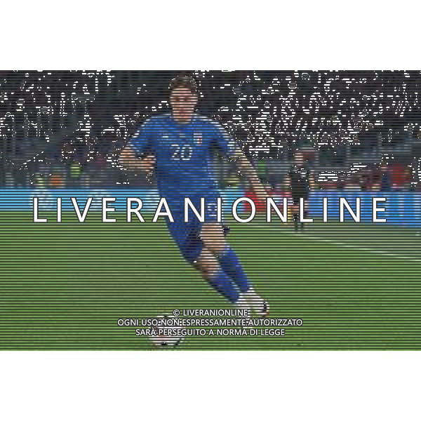 Nicolò Zaniolo of Italy during the UEFA EURO 2024 European qualifier match between Italy and North Macedonia at Stadio Olimpico on November 17, 2023 in Rome, Italy. Photo by Emmanuele Mastrodonato/ag. Aldo Liverani sas