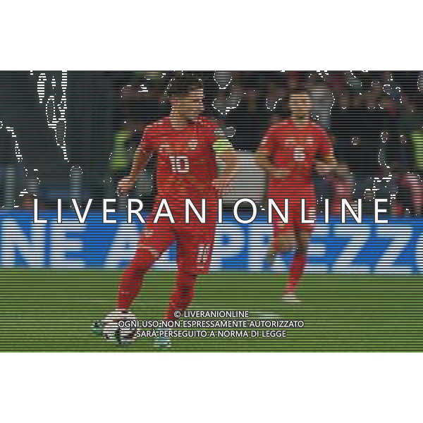 Enis Bardhi of North Macedonia during the UEFA EURO 2024 European qualifier match between Italy and North Macedonia at Stadio Olimpico on November 17, 2023 in Rome, Italy. Photo by Emmanuele Mastrodonato/ag. Aldo Liverani sas