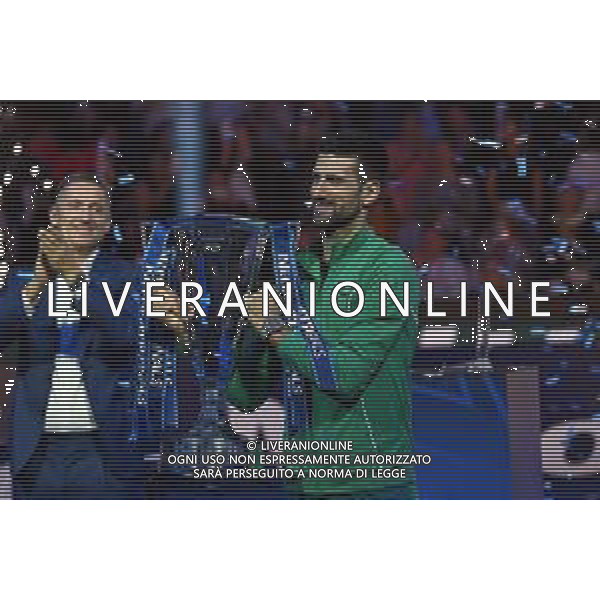 Torino 19.11.2023 PalaAlpitur @Ag. Aldo Liverani sas Nitto Atp Finals 2023 Finale Nella foto: Novak Djokovic vincitore delle atp finals 2023 ©/AGENZIA ALDO LIVERANI SAS