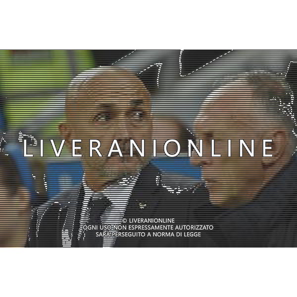 TVRG Ucraina vs Italia nella foto Luciano Spalletti allenatore Italia e sulla DX il suo vice Marco Domenichini Leverkusen (GER) 20-11-2023 BayArena Gruppo C di qualificazione a UEFA EURO 2024 foto Roberto Garavaglia/ag. Aldo Liverani sas