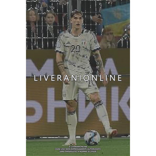 TVRG Ucraina vs Italia nella foto Nicolo\' Zaniolo (Italia) Leverkusen (GER) 20-11-2023 BayArena Gruppo C di qualificazione a UEFA EURO 2024 foto Roberto Garavaglia/ag. Aldo Liverani sas