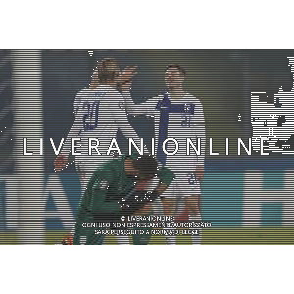 ZCP - 20/11/2023 - UEFA Qualificazioni Europee del gruppo H - San Marino vs Finlandia - nella foto: Esultanza finlandia dopo il goal ©Claudio Zamagni/Agenzia Aldo Liverani s.a.s. /AGENZIA ALDO LIVERANI SAS