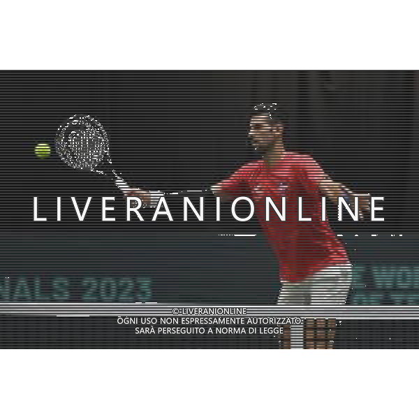 Allenamento Serbia Nella foto: Novak Djokovic primo allenamento a Malaga 21 Novembre 2023 FOTO ANDREA ROSITO-AG ALDO LIVERANI SAS