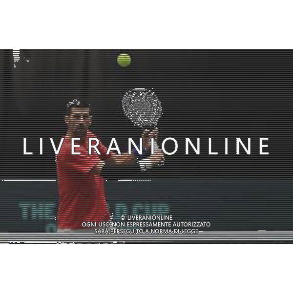 Allenamento Serbia Nella foto: Novak Djokovic primo allenamento a Malaga 21 Novembre 2023 FOTO ANDREA ROSITO-AG ALDO LIVERANI SAS