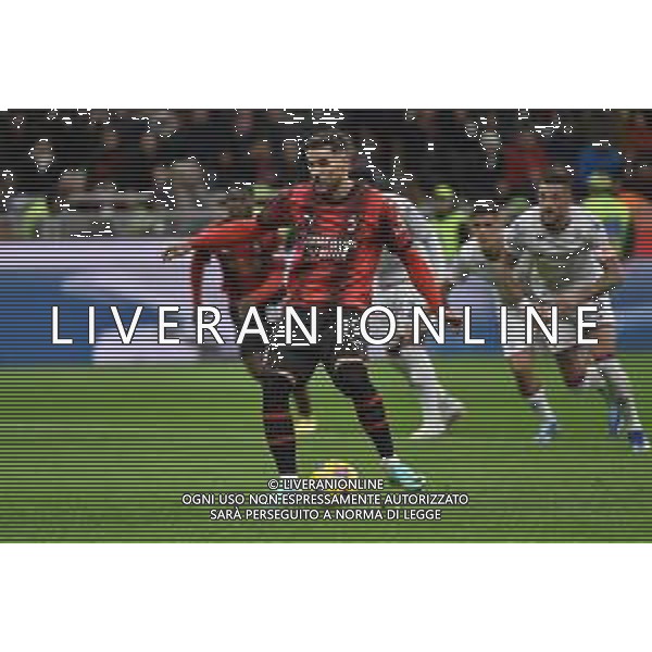 Milan vs Fiorentina nella foto Theo Hernandez (Milan) segna il gol dell\'1 a 0 Milano 25-11-2023 Stadio Giuseppe Meazza - San Siro Campionato Serie A TIM - 13a giornata foto Roberto Garavaglia/ag. Aldo Liverani sas/AGENZIA ALDO LIVERANI SAS
