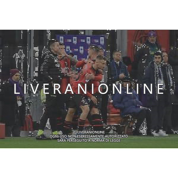 Milan vs Fiorentina nella foto Francesco Camarda (Milan) entra in campo al posto di Luka Jovic (Milan) Milano 25-11-2023 Stadio Giuseppe Meazza - San Siro Campionato Serie A TIM - 13a giornata foto Roberto Garavaglia/ag. Aldo Liverani sas/AGENZIA ALDO LIVERANI SAS