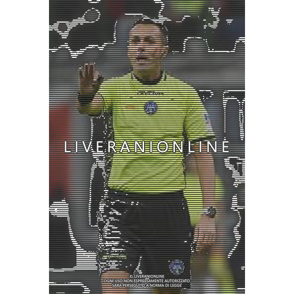 Milan vs Fiorentina nella foto l\'arbitro Marco Di Bello di Brindisi Milano 25-11-2023 Stadio Giuseppe Meazza - San Siro Campionato Serie A TIM - 13a giornata foto Roberto Garavaglia/ag. Aldo Liverani sas/AGENZIA ALDO LIVERANI SAS