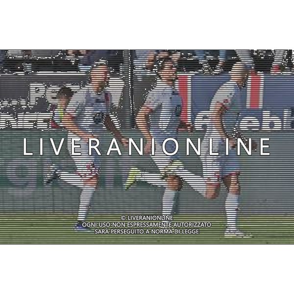 26-11-2023. Cagliari calcio- AC Monza . 13° giornata campionato calcio italiano Serie A 2023/2024, Stadio Unipol Domus Cagliari. Foto Salvatore Moi/Agenzia Aldo Liverani s.as. Nella foto: Gol ed esultanza del Monza in trasferta contro Cagliari, nello stadio Unipol Domus di Cagliari. Segna: Mirko Maric Monza ©SALVATORE MOI/AGENZIA ALDO LIVERANI SAS