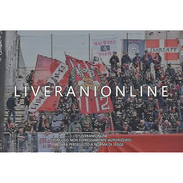 26-11-2023. Cagliari calcio- AC Monza . 13° giornata campionato calcio italiano Serie A 2023/2024, Stadio Unipol Domus Cagliari. Foto Salvatore Moi/Agenzia Aldo Liverani s.a.s. Nella foto: Tifosi Monza in trasferta, nel settore ospiti dello stadio Unipol Domus di Cagiari ©SALVATORE MOI/AGENZIA ALDO LIVERANI SAS
