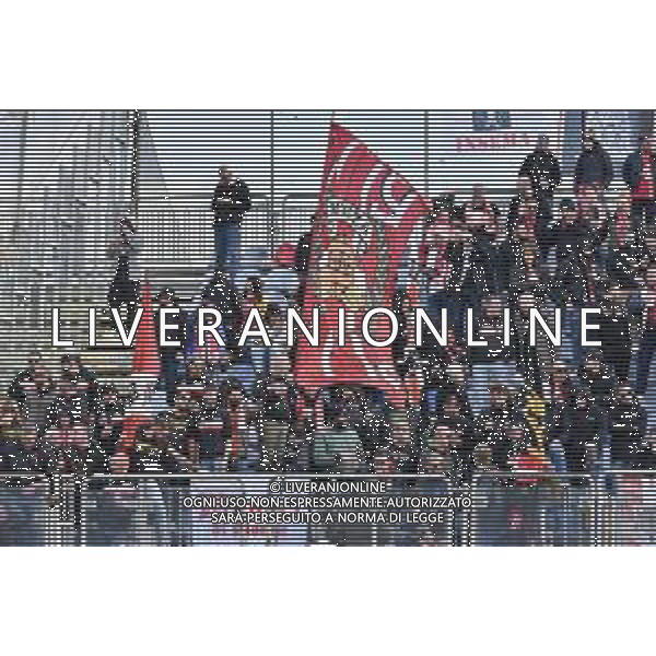 26-11-2023. Cagliari calcio- AC Monza . 13° giornata campionato calcio italiano Serie A 2023/2024, Stadio Unipol Domus Cagliari. Foto Salvatore Moi/Agenzia Aldo Liverani s.a.s. Nella foto: Tifosi Monza in trasferta, nel settore ospiti dello stadio Unipol Domus di Cagiari ©SALVATORE MOI/AGENZIA ALDO LIVERANI SAS
