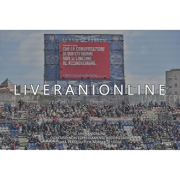 26-11-2023. Cagliari calcio- AC Monza . 13° giornata campionato calcio italiano Serie A 2023/2024, Stadio Unipol Domus Cagliari. Foto Salvatore Moi/Agenzia Aldo Liverani s.as. Nella foto: Giornata mondiale contro violenza sulle donne ©SALVATORE MOI/AGENZIA ALDO LIVERANI SAS
