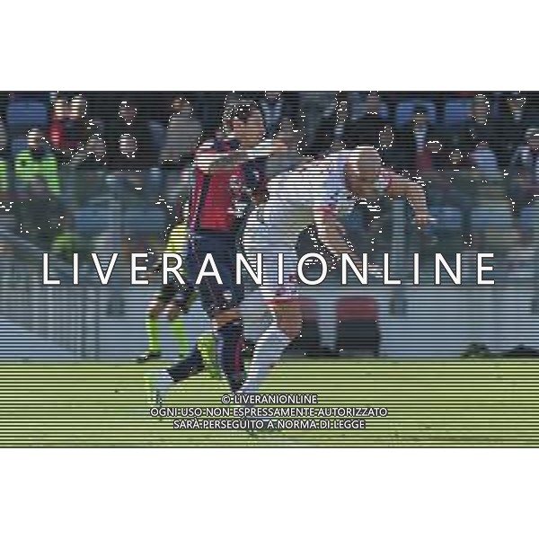 26-11-2023. Cagliari calcio- AC Monza . 13° giornata campionato calcio italiano Serie A 2023/2024, Stadio Unipol Domus Cagliari. Foto Salvatore Moi/Agenzia Aldo Liverani s.as. Nella foto: Gianluca Lapadula Cagliari\, Luca Caldirola Monza ©SALVATORE MOI/AGENZIA ALDO LIVERANI SAS