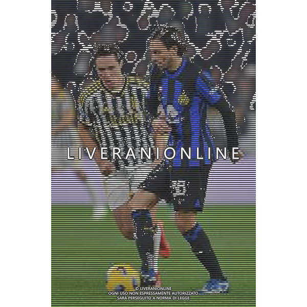 Torino 26.11.2023 Allianz Stadium @Manuela Viganti/Ag. Aldo Liverani sas Juventus vs Inter Campionato Calcio Serie A TIM 2023/2024 13a giornata Nella foto: matteo darmian e federico chiesa ©Viganti/AGENZIA ALDO LIVERANI SAS