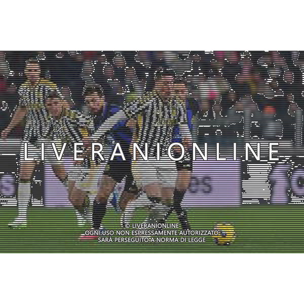 Torino 26.11.2023 Allianz Stadium @Manuela Viganti/Ag. Aldo Liverani sas Juventus vs Inter Campionato Calcio Serie A TIM 2023/2024 13a giornata Nella foto: dusan vlahovic e francesco acerbi ©Viganti/AGENZIA ALDO LIVERANI SAS