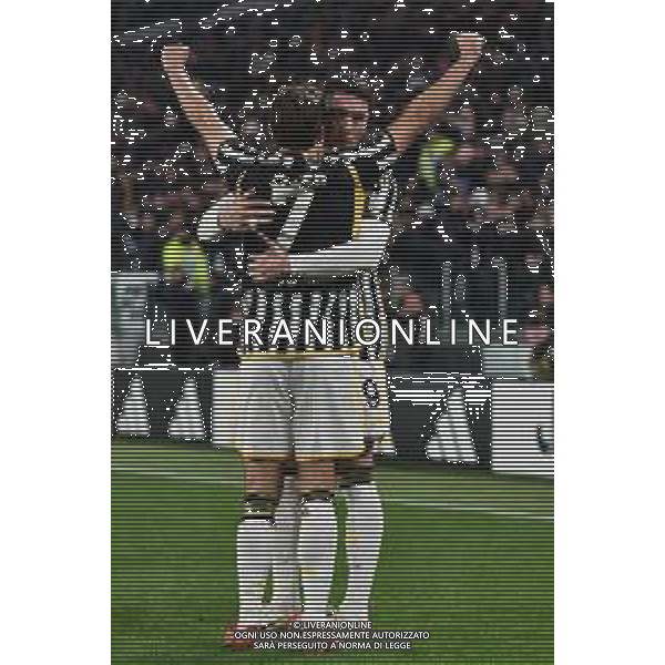 Torino 26.11.2023 Allianz Stadium @Manuela Viganti/Ag. Aldo Liverani sas Juventus vs Inter Campionato Calcio Serie A TIM 2023/2024 13a giornata Nella foto: esultanza di dusan vlahovic e federico chiesa dopo il gol ©Viganti/AGENZIA ALDO LIVERANI SAS