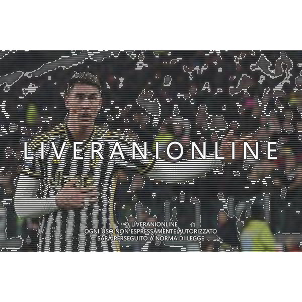 Torino 26.11.2023 Allianz Stadium @Manuela Viganti/Ag. Aldo Liverani sas Juventus vs Inter Campionato Calcio Serie A TIM 2023/2024 13a giornata Nella foto: esultanza dusan vlahovic dopo il gol