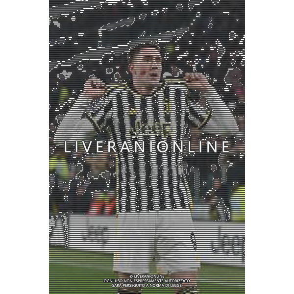 Torino 26.11.2023 Allianz Stadium @Manuela Viganti/Ag. Aldo Liverani sas Juventus vs Inter Campionato Calcio Serie A TIM 2023/2024 13a giornata Nella foto: esultanza dusan vlahovic dopo il gol