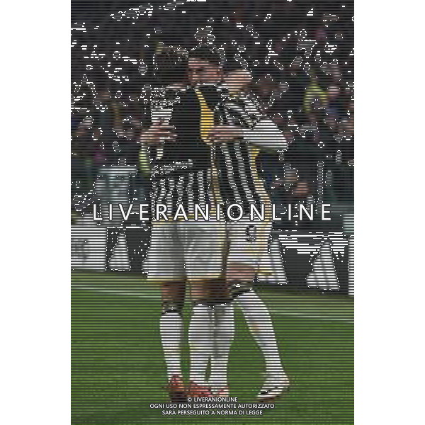 Torino 26.11.2023 Allianz Stadium @Manuela Viganti/Ag. Aldo Liverani sas Juventus vs Inter Campionato Calcio Serie A TIM 2023/2024 13a giornata Nella foto: esultanza dusan vlahovic e federico chiesa dopo il gol