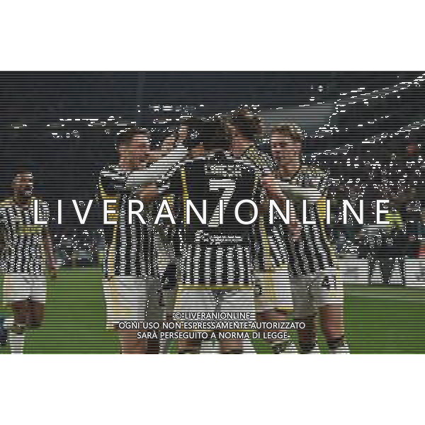 Torino 26.11.2023 Allianz Stadium @Manuela Viganti/Ag. Aldo Liverani sas Juventus vs Inter Campionato Calcio Serie A TIM 2023/2024 13a giornata Nella foto: esultanza juventus dopo il gol di dusan vlahovic