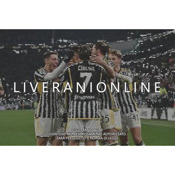 Torino 26.11.2023 Allianz Stadium @Manuela Viganti/Ag. Aldo Liverani sas Juventus vs Inter Campionato Calcio Serie A TIM 2023/2024 13a giornata Nella foto: esultanza juventus dopo il gol di dusan vlahovic