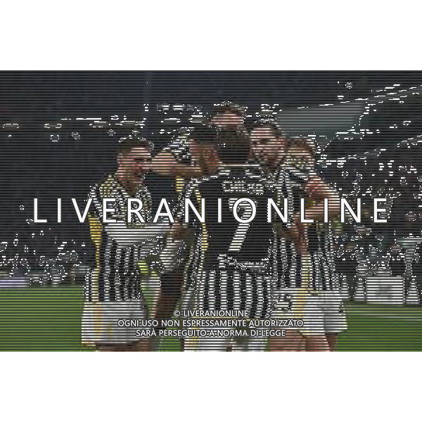 Torino 26.11.2023 Allianz Stadium @Manuela Viganti/Ag. Aldo Liverani sas Juventus vs Inter Campionato Calcio Serie A TIM 2023/2024 13a giornata Nella foto: esultanza juventus dopo il gol di dusan vlahovic