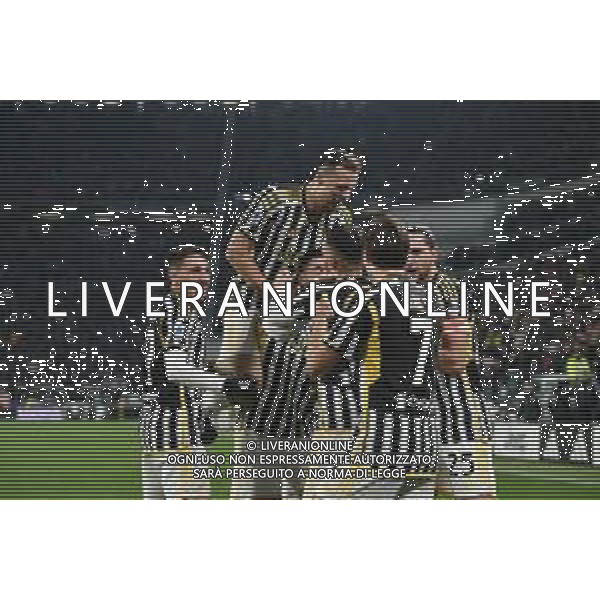 Torino 26.11.2023 Allianz Stadium @Manuela Viganti/Ag. Aldo Liverani sas Juventus vs Inter Campionato Calcio Serie A TIM 2023/2024 13a giornata Nella foto: esultanza juventus dopo il gol di dusan vlahovic