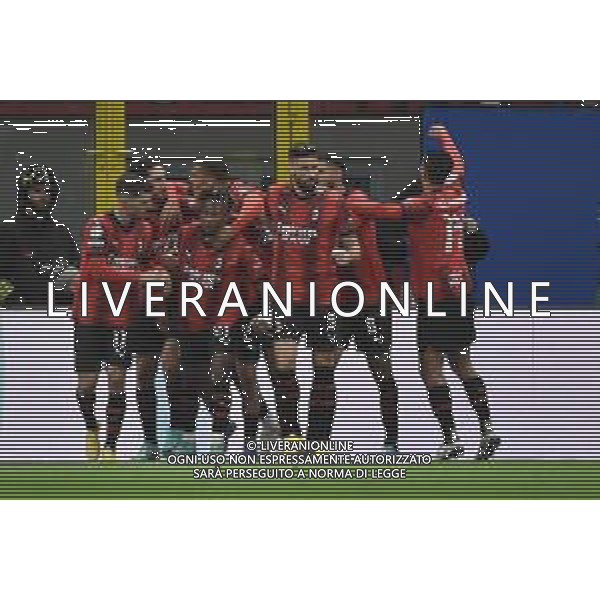 Milan vs Borussia Dortmund nella foto esultanza Milan dopo il gol dell\'1 a 1 Milano 28-11-2023 Stadio Giuseppe Meazza - San Siro UEFA Champions League fase a gironi 5a giornata - Gruppo F foto Roberto Garavaglia/ag. Aldo Liverani sas