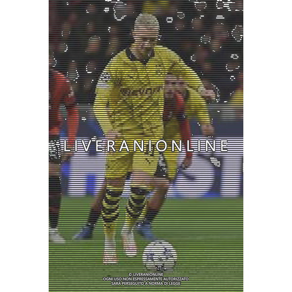 Milan vs Borussia Dortmund nella foto Marco Reus (Borussia Dortmund) segna il gol dell\'1 a 0 Milano 28-11-2023 Stadio Giuseppe Meazza - San Siro UEFA Champions League fase a gironi 5a giornata - Gruppo F foto Roberto Garavaglia/ag. Aldo Liverani sas
