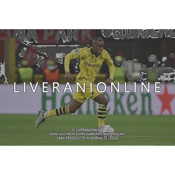 Milan vs Borussia Dortmund nella foto Jamie Bynoe-Gittens (Borussia Dortmund) Milano 28-11-2023 Stadio Giuseppe Meazza - San Siro UEFA Champions League fase a gironi 5a giornata - Gruppo F foto Roberto Garavaglia/ag. Aldo Liverani sas