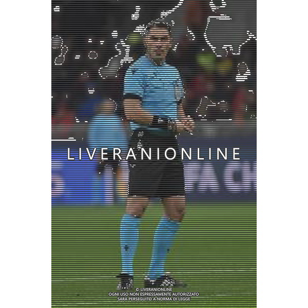 Milan vs Borussia Dortmund nella foto l\'arbitro Istvan Kovacs (ROM) Milano 28-11-2023 Stadio Giuseppe Meazza - San Siro UEFA Champions League fase a gironi 5a giornata - Gruppo F foto Roberto Garavaglia/ag. Aldo Liverani sas
