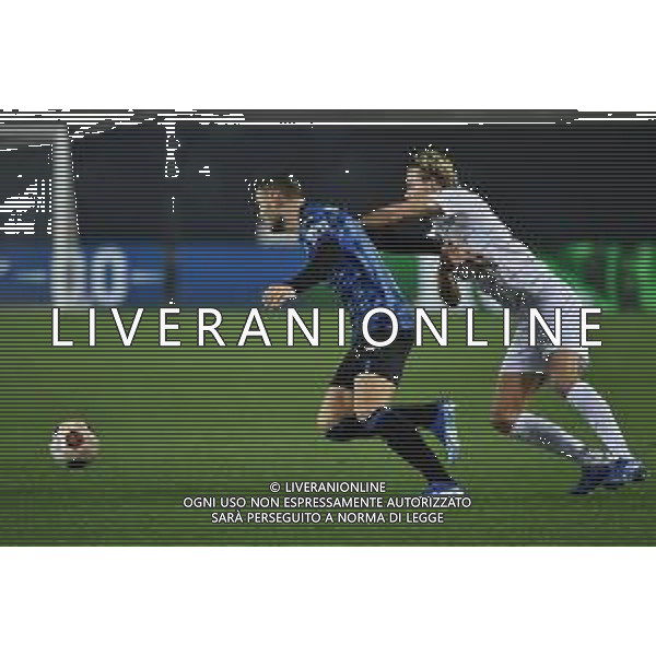 TVRG Atalanta vs Sporting Lisbona nella foto Teun Koopmeiners (Atalanta) e Morten Hjulmand (Sporting Lisbona) Bergamo 30-11-2023 Gewiss Stadium - Stadio Atleti Azzurri d\'Italia UEFA Europa League - fase a gironi Gruppo D - 5a giornata foto Roberto Garavaglia/ag. Aldo Liverani sas