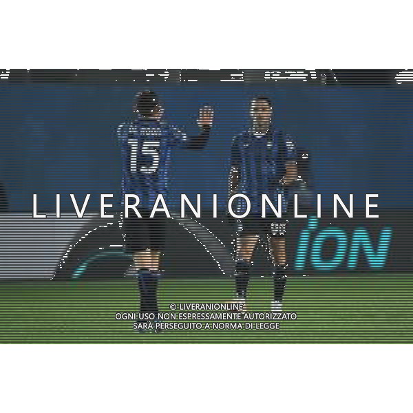TVRG Atalanta vs Sporting Lisbona nella foto esultanza Atalanta dopo il gol dell\'1 a 0 Bergamo 30-11-2023 Gewiss Stadium - Stadio Atleti Azzurri d\'Italia UEFA Europa League - fase a gironi Gruppo D - 5a giornata foto Roberto Garavaglia/ag. Aldo Liverani sas