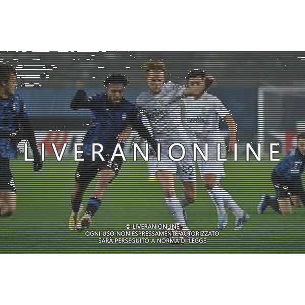 TVRG Atalanta vs Sporting Lisbona nella foto Ederson Jose\' dos Santos (Atalanta) e Morten Hjulmand (Sporting Lisbona) Bergamo 30-11-2023 Gewiss Stadium - Stadio Atleti Azzurri d\'Italia UEFA Europa League - fase a gironi Gruppo D - 5a giornata foto Roberto Garavaglia/ag. Aldo Liverani sas