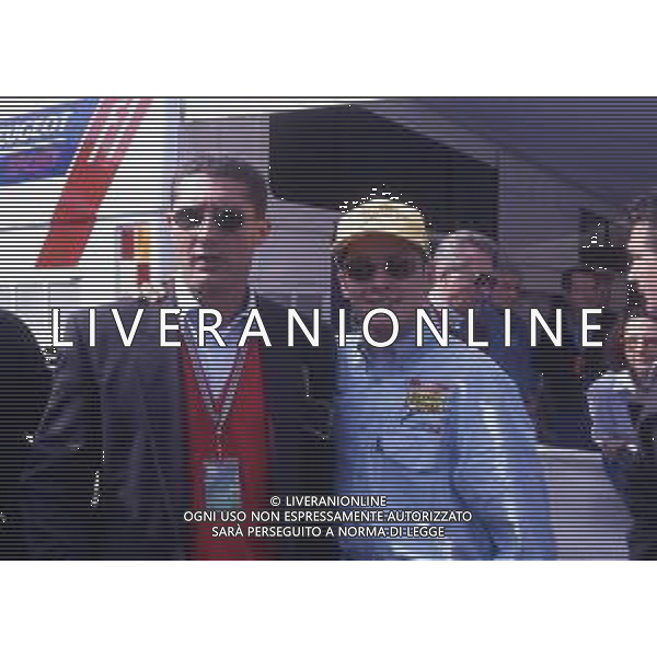 RETROSPETTIVA GIANCARLO FISICHELLA PILOTA F1 NELLA FOTO GIANCARLO FISICHELLA NELL\'ANNO 1997 CON DANIELE MASSARO AG CONTROLUCE.-AG ALDO LIVERANI SAS